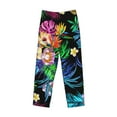 thumbnail image 4 of Xecao Colorful Flowers Men's Straight Lounge Pajama Pants: The Ultimate in Comfortable Sleepwear, 4 of 9