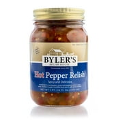 Byler's Relish House, Hot Pepper Relish, 16 fl oz. Glass Jar