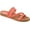 Orange, variant on Journee Womens Colette Slide Flat Sandals, Widths Available