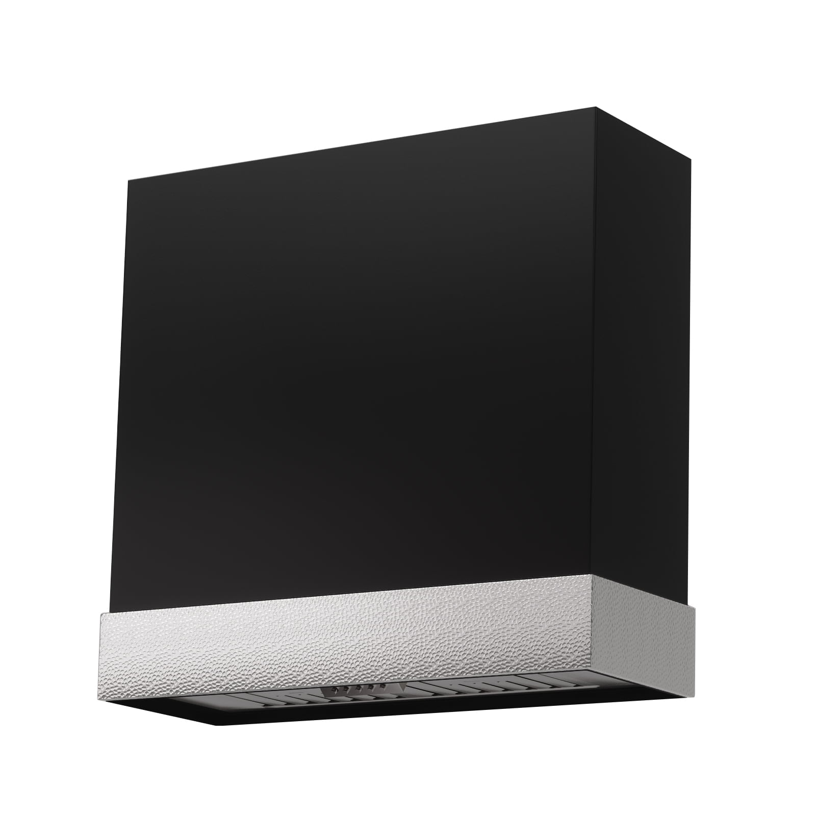 Akicon 600 CFM Wall Mounted Range Hood, Stainless Steel Range Hood 30 inch, Energy Saving, Ducted Kitchen Hood for Cooking, Powerful Vent Motor, Jet Black with Nickel