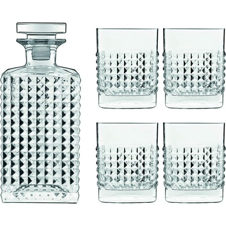 

Luigi Bormioli Mixology 5-Piece Elixir Decanter & Glasses Set