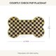 thumbnail image 3 of 2025 Pup Placemat For Dogs And Cats, Black And White Courtly Check Pet Food Mat, Machine Washable, Stylish Design, 3 of 5