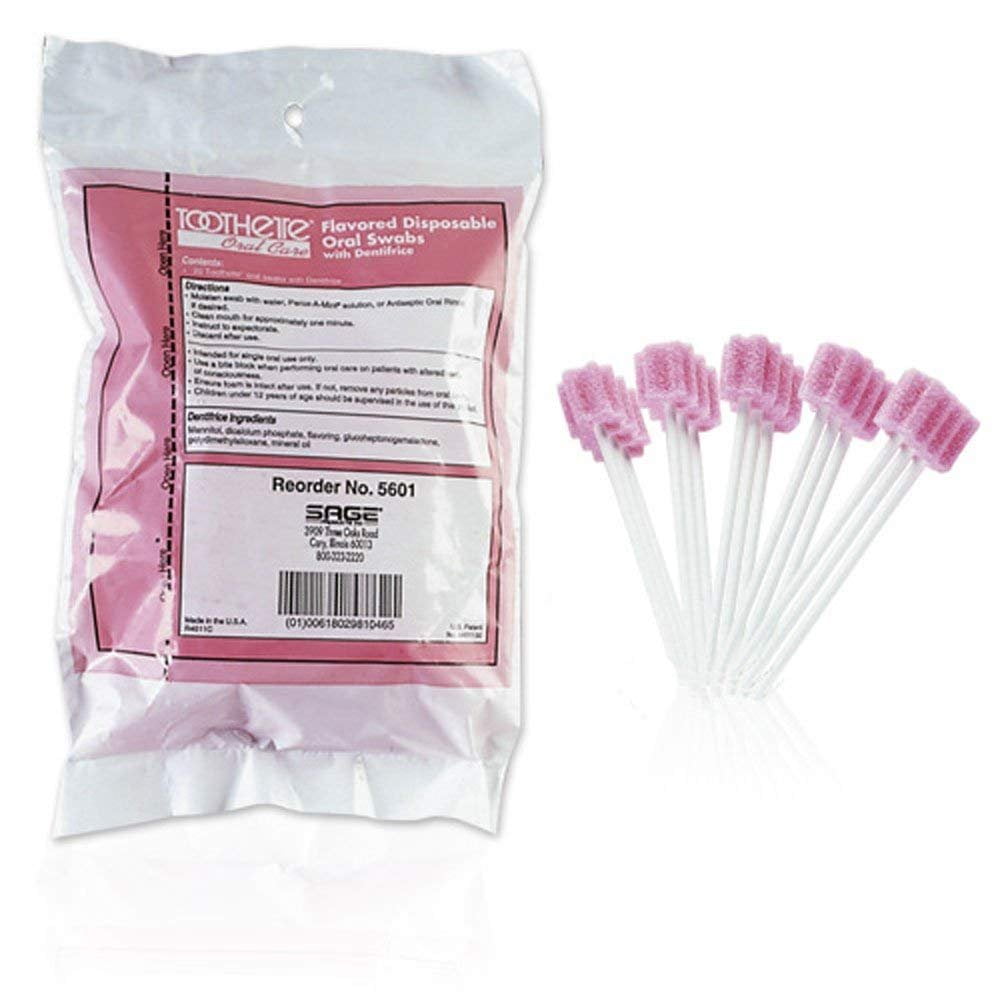 Toothette® Oral Care Swabs with Dentifrice 5601