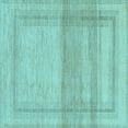 thumbnail image 1 of Ahgly Company Indoor Square Abstract Light Blue Modern Area Rugs, 7' Square, 1 of 4