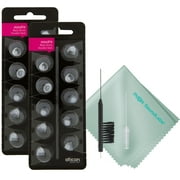 Oticon Minifit Small 6 mm Double Vent Bass Hearing Aid Domes 20 Pieces with Cleaning Tool Kit