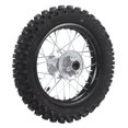 thumbnail image 2 of Rear Rim Tires, 80/100 12 Rear Rim Tire Dirt Bike Rear Wheel Tire Disc Brake Rim For 70 90 110 125 140 150 160cc Petrol Scooter, 2 of 8