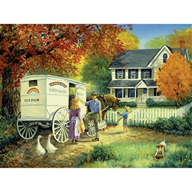 bits and pieces 300 large piece jigsaw puzzle for adults rainbow