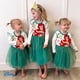 thumbnail image 5 of Vestido de tul con volantes de la princesa Ariel de Disney para niña pequeña, 9-12 M, 5 of 7