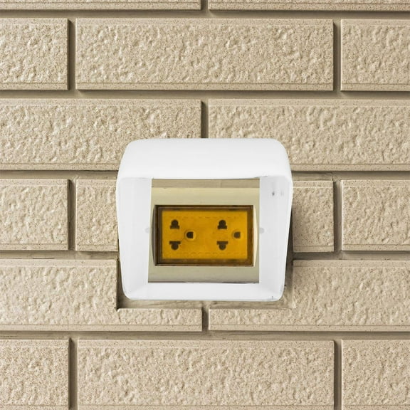 Raindrops 2 Pcs Weatherproof Single Gang Electrical Outlet Covers Outdoor Plug Receptacle Protector for Home Improvement