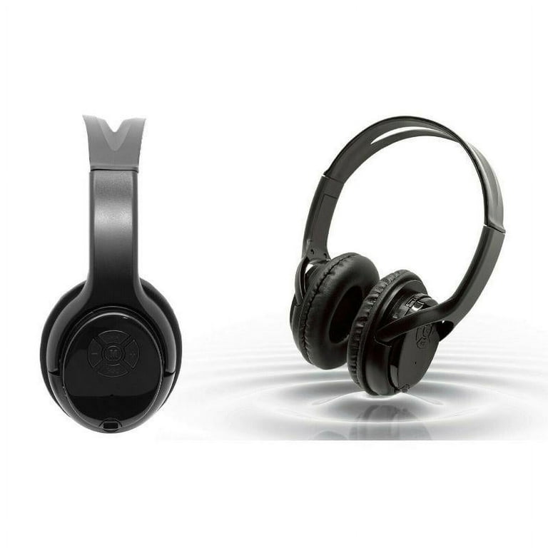 Wireless Over The Ear Bluetooth Headphones, Built-In Mic, Red, 3