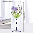 thumbnail image 2 of Ljxge Wine Glasses,Hand Painted Wine Glass Colorful Dragonfly Flower Artisan Painted Glass Novelty Gift for Birthdays,Weddings,Valentine'S Day, 2 of 6