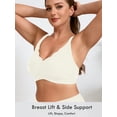 thumbnail image 2 of SHOWMALL Women's Plus Size Wireless Bra with Scalloped Neckline, Seamless Lift Supportive bra Skin S , Adjustable Straps, Comfortable Fit, 2 of 7