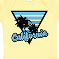 thumbnail image 4 of Inktastic California with Triangle and Palm Trees in Blue Boys or Girls Baby Bodysuit, 4 of 5