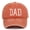 Orange, variant on Valueadd Baseball Caps 2025 Daddy Established 2025 Hats For Men Aesthetic Washed Distressed Baseball Cap Dad Embroidered Cotton Cap