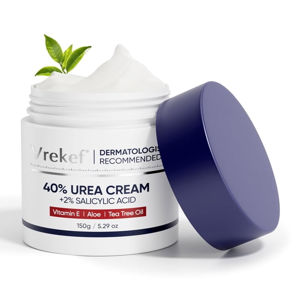 Crema de urea VREKEF al 40% con ácido salicílico al 2% para fisuras secas F