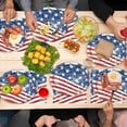 thumbnail image 6 of 4th of July Oval Paper Plates 11inch Paper Plate and Napkin, Dish Tray American Flag Supplies Party Decoration Patriotic Supplies for Independence Veterans Labor Day Memorial Day Tableware, 25 Guest, 6 of 14