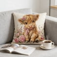 thumbnail image 6 of Throw Pillow Cover 18x18 Inch Cute Patterns Print Soft Breathable Hidden Zipper Decorative for Sofa Living Room by MPOISVA, 6 of 7