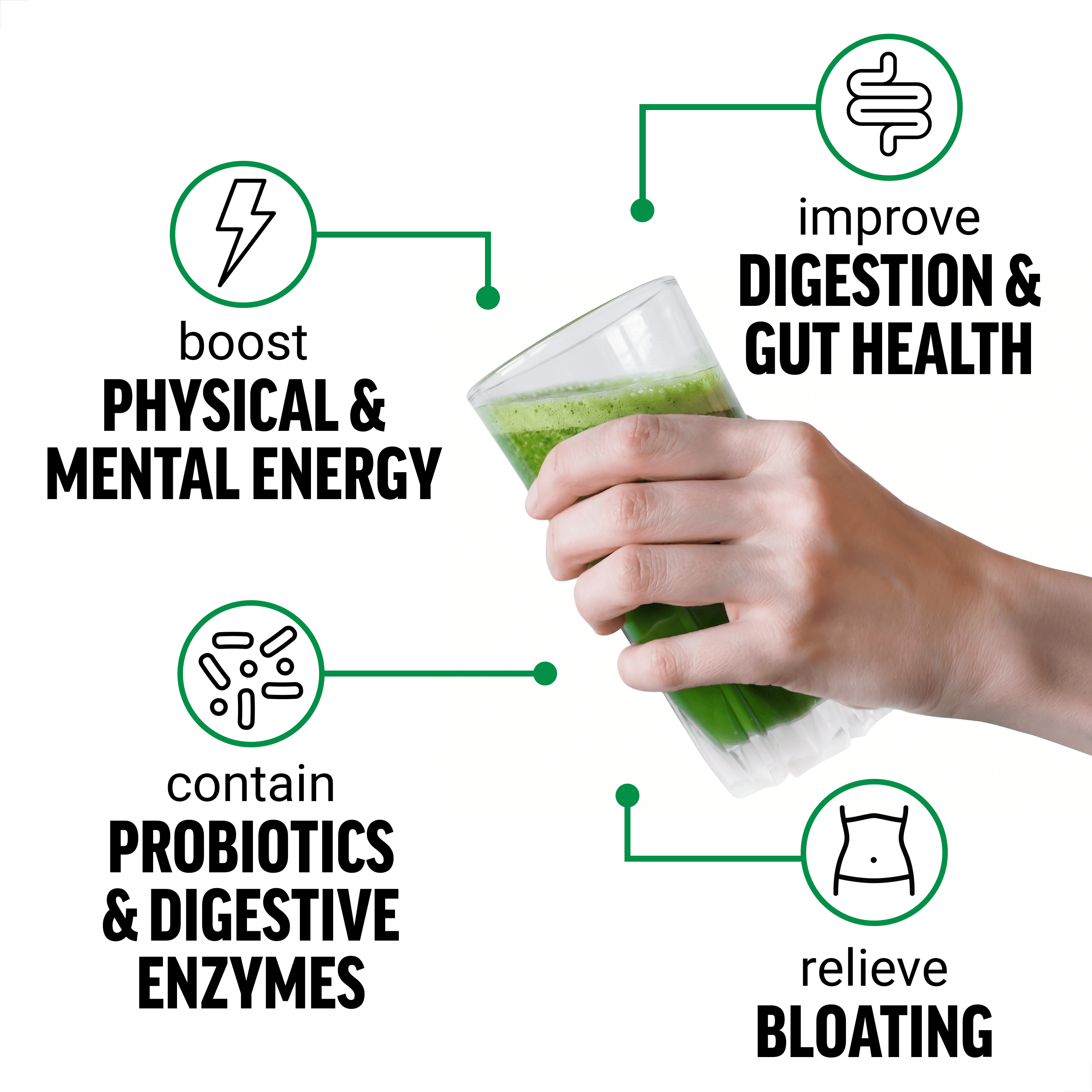 Force Factor Smarter Greens Superfoods Energy Powder, Greens Powder with Caffeine and Probiotics for Energy & Digestion, Lemon Lime, 30 Servings