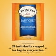thumbnail image 4 of Twinings Lady Grey Tea - A Fresh, Uplifting Black Tea with Orange Peel, Lemon Peel, and Natural Citrus Flavours, Caffeinated Tea Bags, Individually Wrapped, 20 Count (Pack of 3), 4 of 6