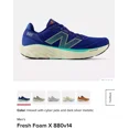 thumbnail image 2 of New Balance FF X 880 V14 Men’s Size 11 4E X-Wide Inkwell/Silver Running Shoes, 2 of 5