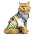 thumbnail image 4 of Happy St. Patrick’s Day Abyssinian with Green Hat Shamrocks Rainbow Hawaiian Summer Shirt for Small Medium Large Dog Cat Cat Lover Kitten Owner Gifts - 03007, 4 of 6