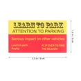 thumbnail image 2 of WEUVEB 100Pcs Red Bad Parking Warning Cards with Humorous Design for Vehicle Parking Notices, 2 of 6
