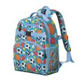 thumbnail image 2 of Baseball Football Pattern Backpack for School,Cute School Bag,Schoolbag with Adjustable Shoulder Straps & Padded Back,15.25"x11.5"x5.25", 2 of 5