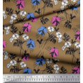 thumbnail image 3 of Soimoi Rayon Fabric Leaves & Floral Artistic Fabric Prints by Yard 42 Inch Wide, 3 of 5