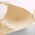 thumbnail image 5 of YLOMAY Tshirt Bras for Women Underwear Woman Adjustable Straps Lace No Underwire Bras Solid Color Thin Brassiere Loose Everyday Wear Beige 40/90C, 5 of 5