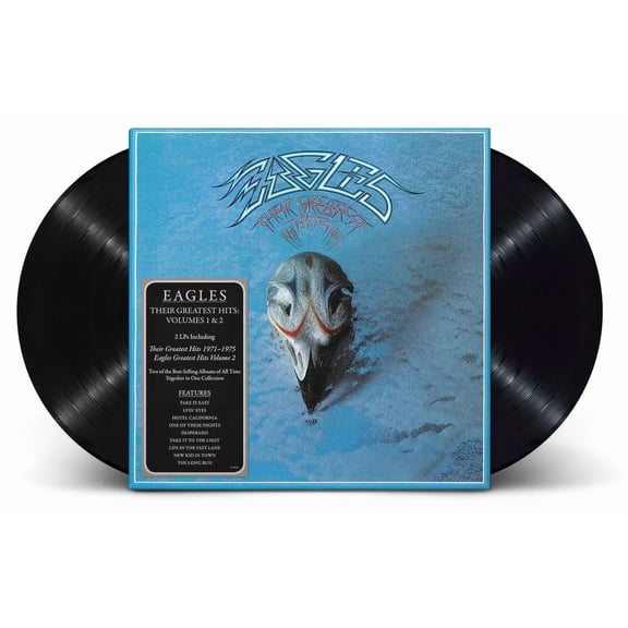 The Eagles - Their Greatest Hits Volume 1 & 2 - Vinyl Record Album - 2LP Black Vinyl - Music & Performance - Vinyl