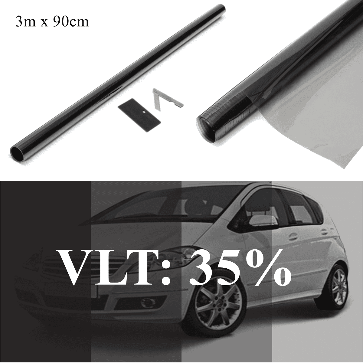Uncut Roll Window Tint Film 35% VLT 36 In x 20 Ft Feet Car Home Office Glasss