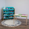 thumbnail image 4 of Humble Crew Skylar Natural and Aqua Toy Storage Organizer with 12 Bins, 4 of 7