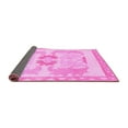 thumbnail image 2 of Ahgly Company Indoor Square Abstract Pink Modern Area Rugs, 6' Square, 2 of 4