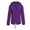 AG982# Purple, variant on ZXLBBD Women Solid Color Long Sleeve Pocket Outwear Splicing Windbreaker Casual Outdoor Relaxed Fit Daily Wear