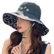 thumbnail image 1 of Sombrero de pescador para mujer Reversible: Sombrero de pesca con letras bordadas Sombrero de safari Sombrero para el sol, 1 of 6