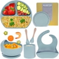 thumbnail image 1 of Set de alimentación para bebés WillBetter Silicone, 6 unidades con placa de succión, 1 of 7