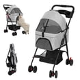 thumbnail image 2 of Dapmiu Pet Stroller with Removable Carrier,8KG Capacity Dog & Cat Stroller,Foldable with 360 Wheels & Safety Belt - Breathable Mesh,Large Storage Basket,Ideal for Walking,Shopping, and Travel, 2 of 8