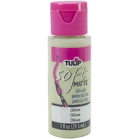 soft fabric 1oz tulip matte olive paint