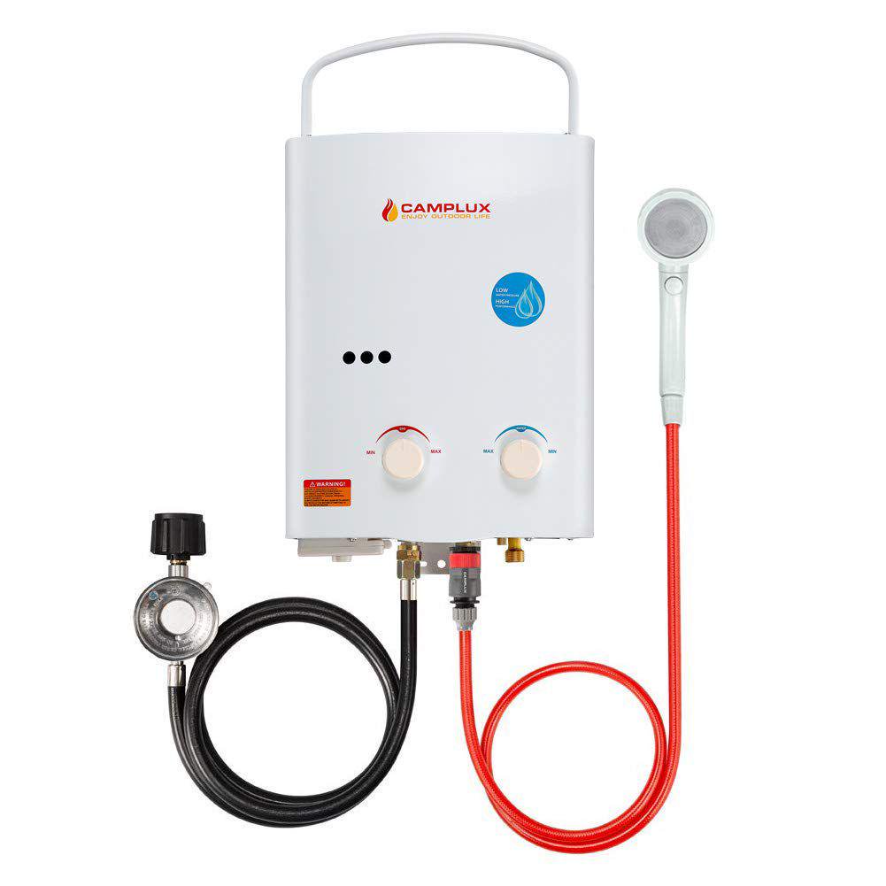 Camplux Enjoy Outdoor Life 5 L Portable Tankless Water Heater, 1.32 GPM,  3.0 PSI - Walmart.com