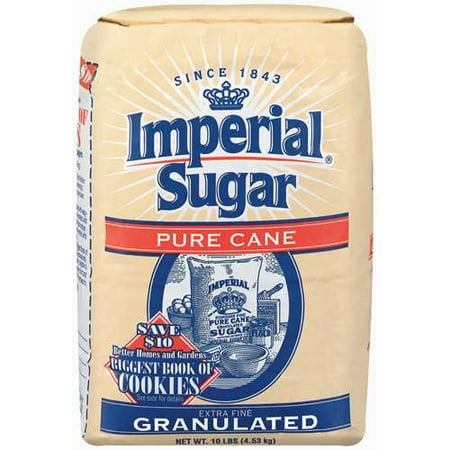 - Imperial: Pure Cane Extra Fine Granulated Sugar, 10 Lb
