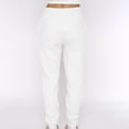 thumbnail image 5 of DailyTrove Women's Long Sleeve Square Neck Tracksuit - Solid Color, Slim Fit, Spring & Outdoor Activity Wear,White, 5 of 6