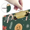 thumbnail image 6 of FORMRS Acrylic Clipboard with Low Profile Clip Standard A4 Letter Size, 12.5" x 9", Brown Christmas Gingerbread, 6 of 8