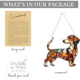 thumbnail image 6 of Hyperi Acrylic Dachshund With Greeting Card Hanging Ornament, Gift for him/ her, 6 of 9