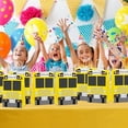thumbnail image 6 of 12Pcs School Bus Goodie Bags School Bus Gift Snacks Candy Party Favors Bag with Handles Yellow Bus Theme Party Treat Bags for Kids Birthday Baby Shower Welcome Back to School Supplies, 6 of 7