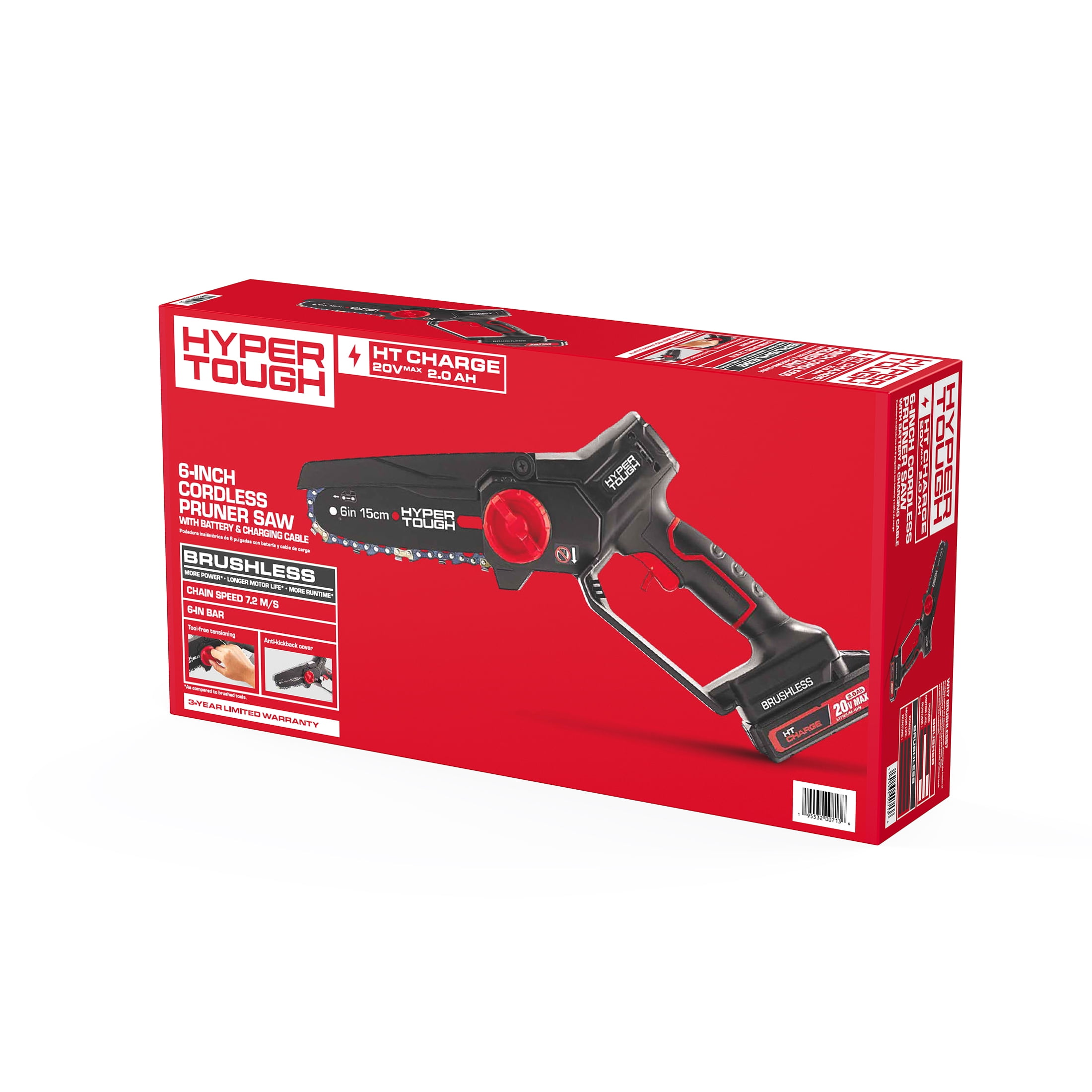 Hyper Tough 20V 6-inch Pruner Saw, HY5601050516012