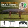 thumbnail image 5 of Quictent 10x20 FT Easy Pop Up Canopy Tent with Removable Sidewalls and Mesh Windows, Portable Outdoor Shelter for Vendor Booths, Parties, and Weddings, 5 of 8