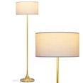 thumbnail image 1 of Brightech Quinn Mid Century Modern Floor Lamp with LED Light, Antique Brass, 1 of 9