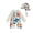 White-d, variant on LRen Boys Swim Set 4t One Piece Cartoon Dinosaur with Hat Summer Beach Swimsuit Set Casual Fashion Comfortable 1pcs Zipper Bathing Suit
