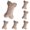 Brown, variant on Christmas Stockings 5 Pack 16.5 Inch, Cable Knit Bone Shaped Xmas Stockings for Family Dogs Pets, Large Size Knit Stockings for Fireplace Mantel Holiday Party Decor, White