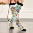 thumbnail image 5 of FORMRS Womens Knee High Socks Casual Long Thick Travel Daily Wear, 1 Pair, Yellow Tomatoes, 5 of 6